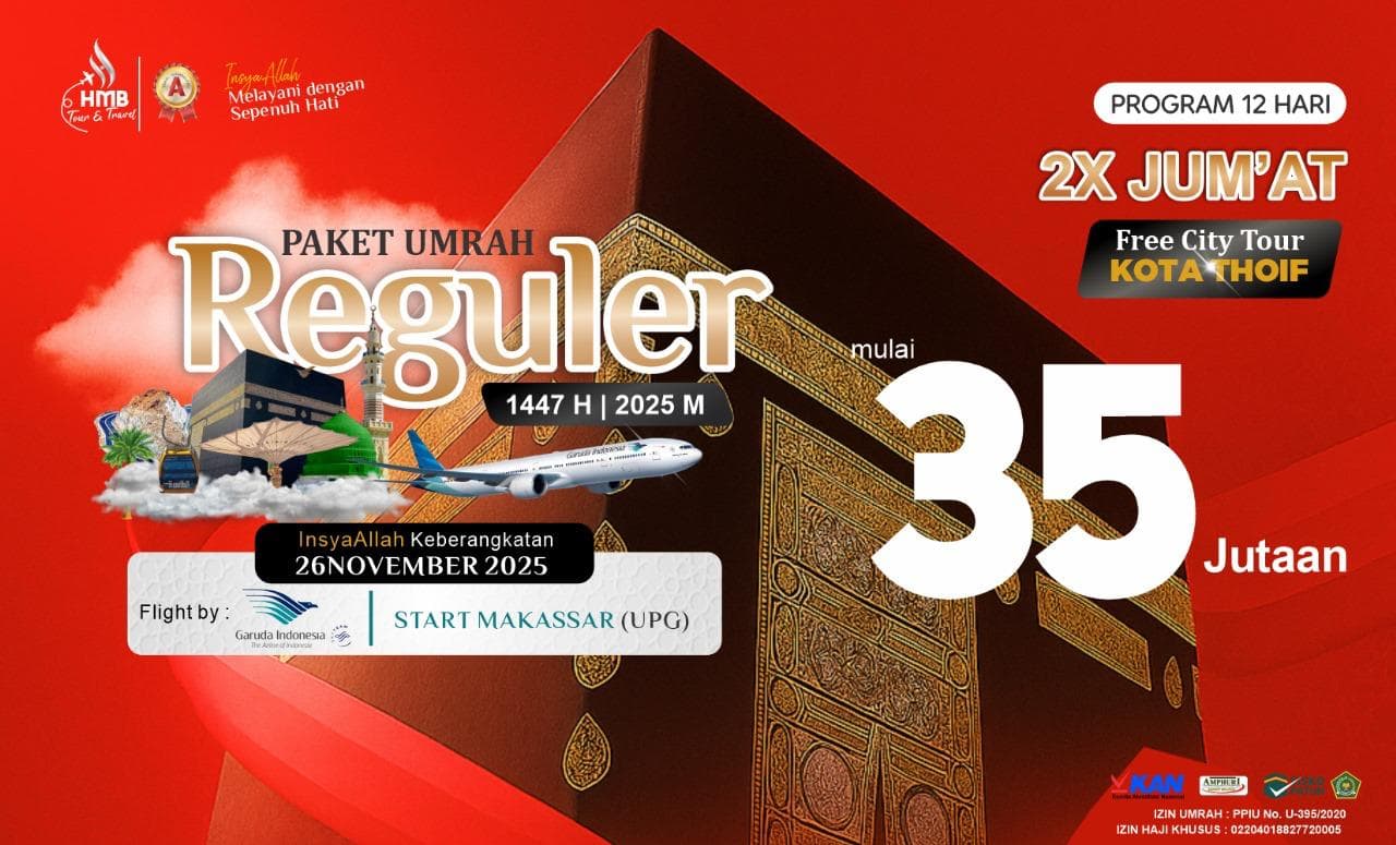 Umrah Reguler 12H by Garuda Indonesia